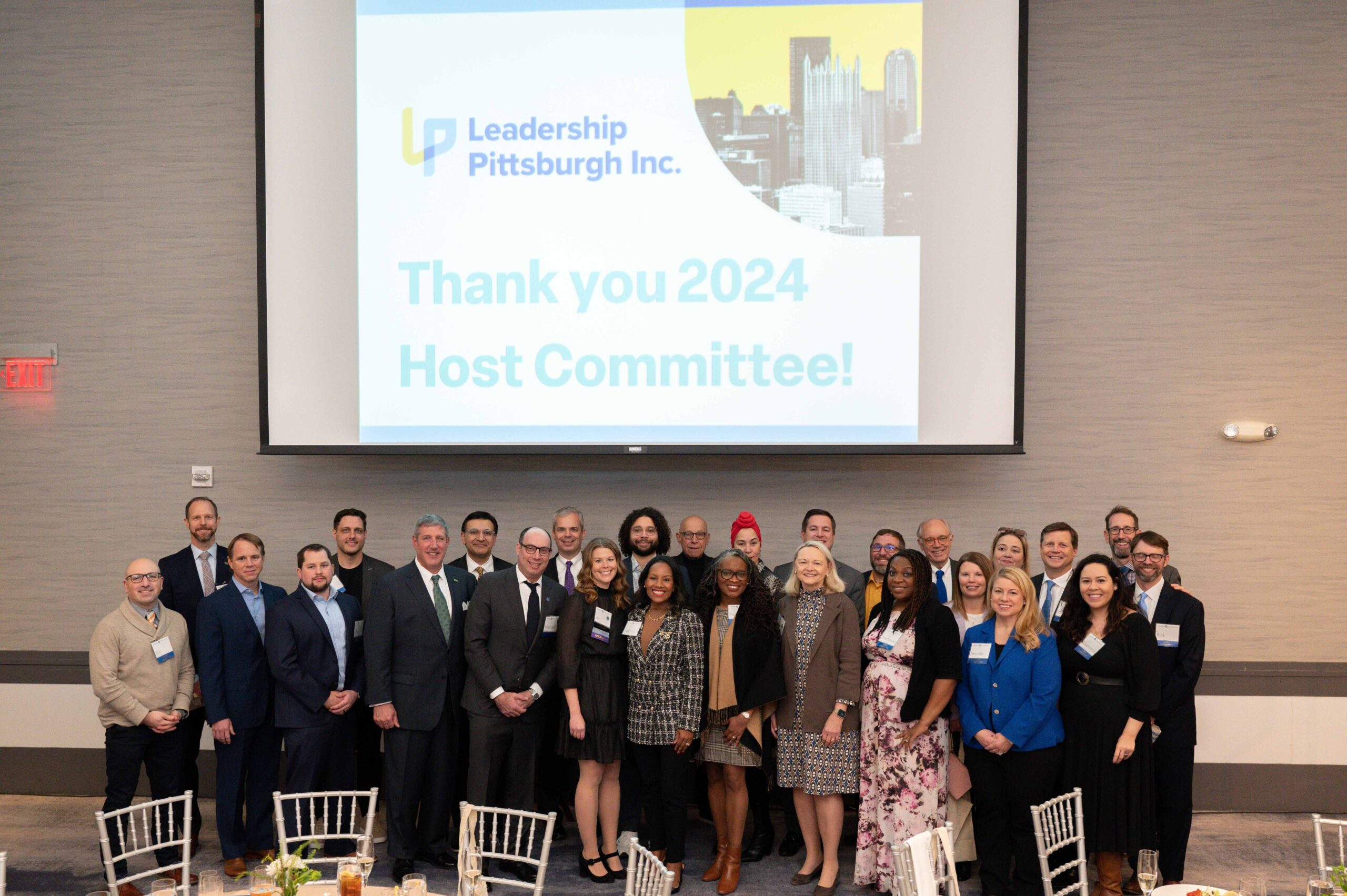 Members of the 2024 Leadership Pittsburgh Inc. Champagne Lunch Host Committee