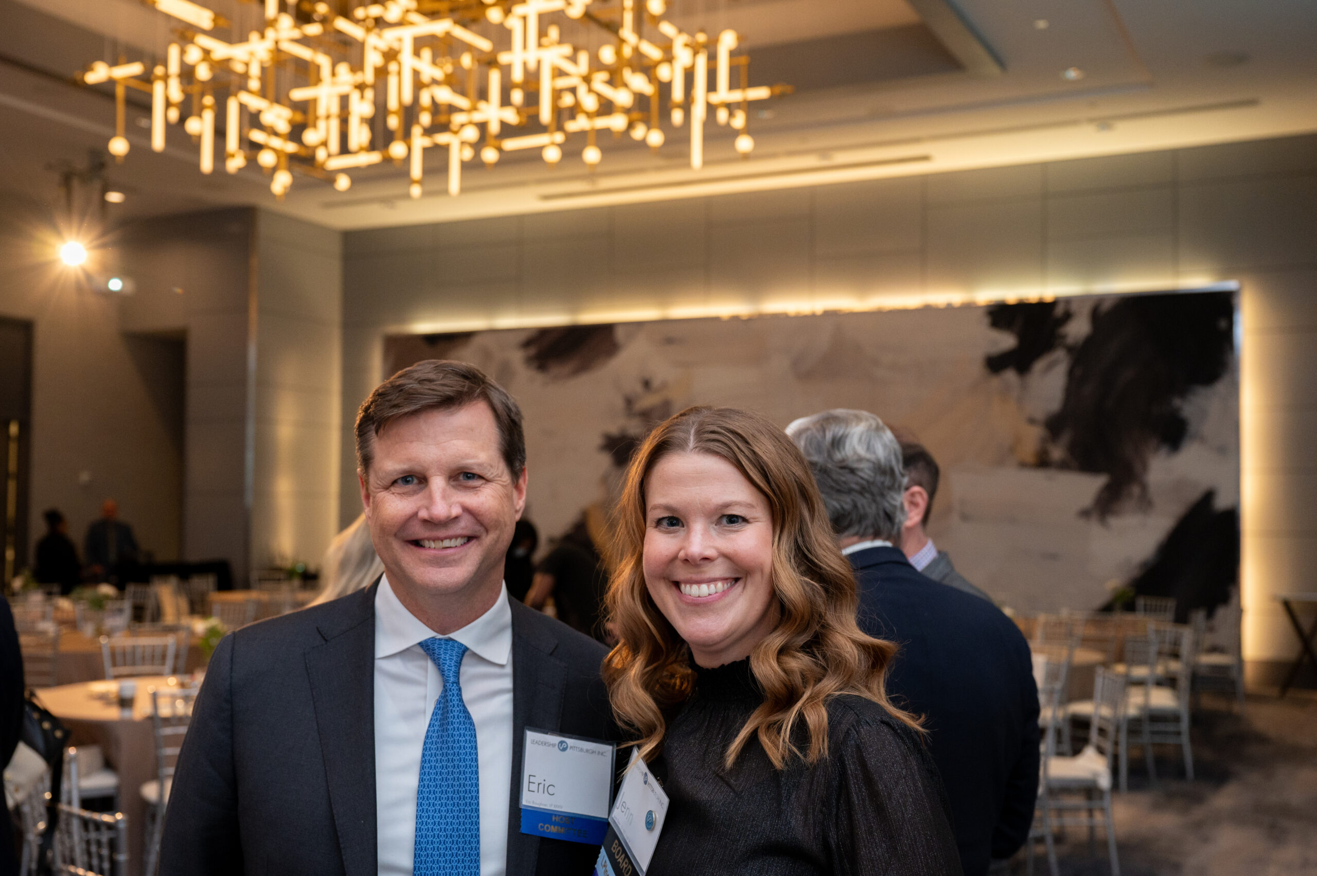 2024 LPInc. Champagne Lunch attendees left to right: Eric Boughner, LP XXXIV Jenn Beer LDI XVII, YALP IV – Leadership Pittsburgh Inc. President and CEO