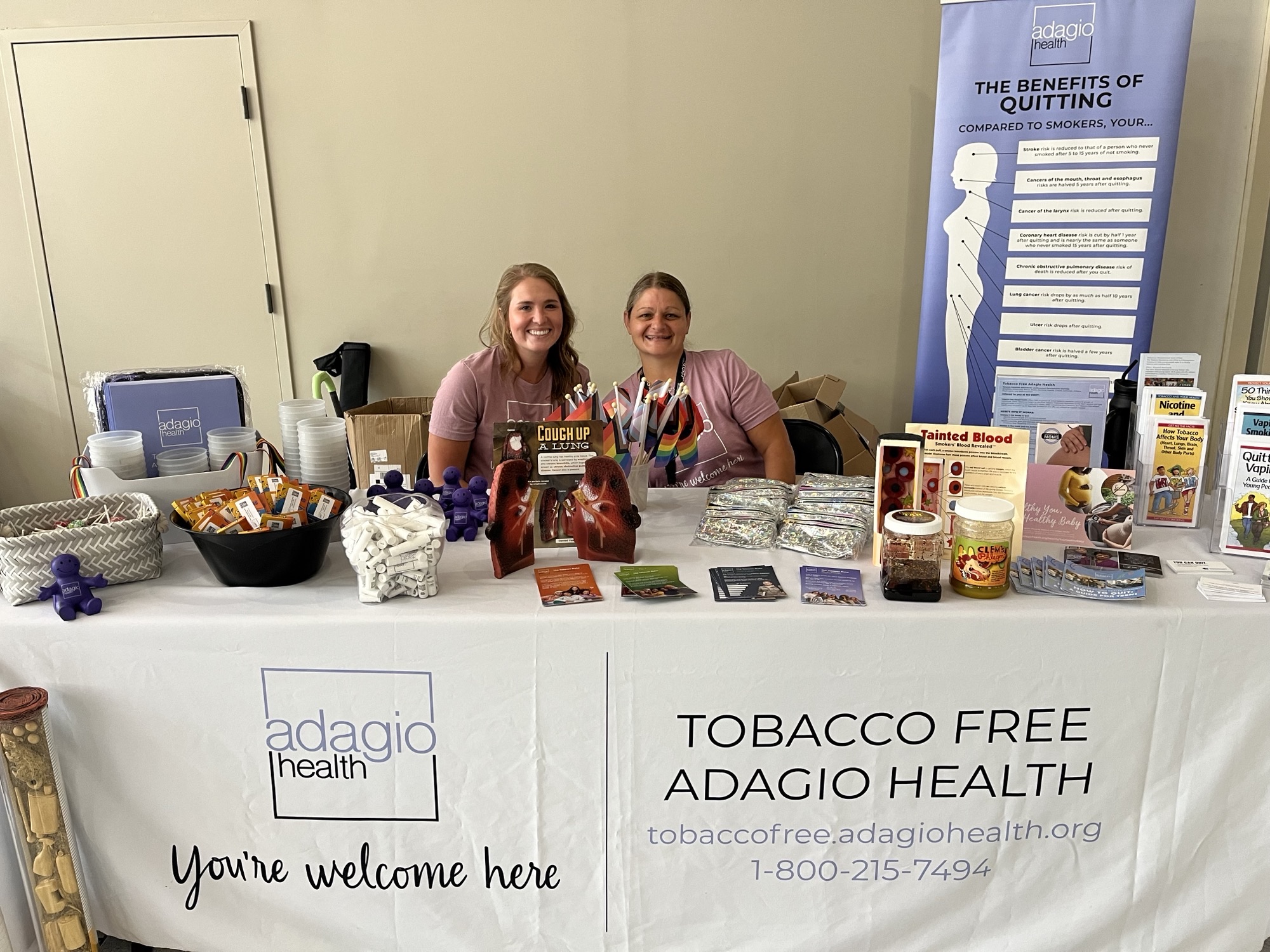 Tobacco Free Adagio Health.